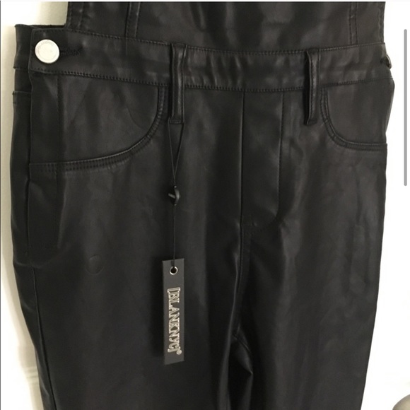 Blank NYC All Good Overall in Vegan Leather - Picture 4 of 8